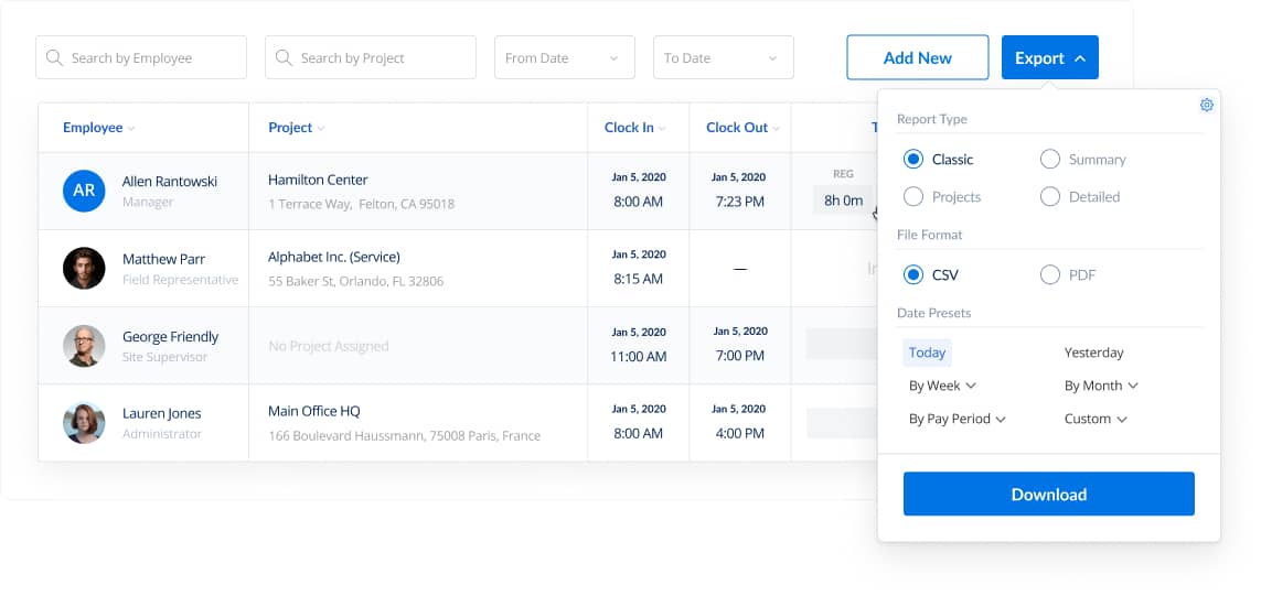 generate detailed payroll reports