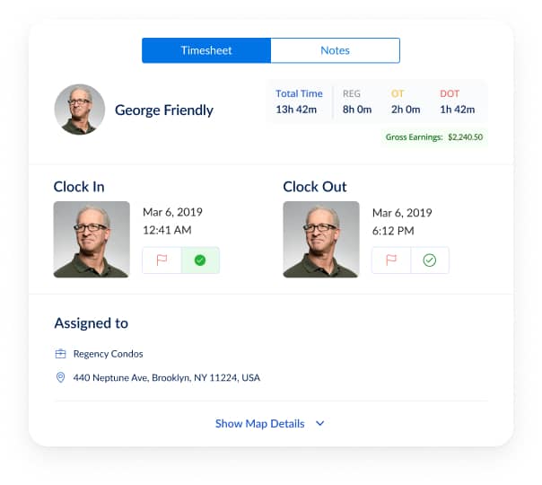 cloud based employee timesheet records